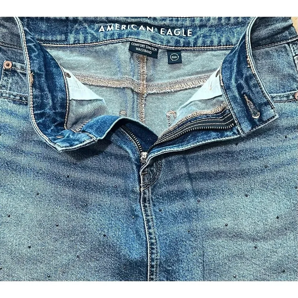 NWOT American Eagle 90’s High Rise Mini Denim Skirt Size 6